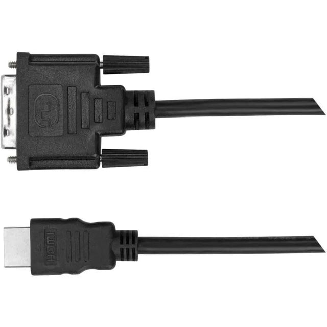 TARGUS Targus 1.8M HDMI (M) to DVI (M) Cable - 6 ft DVI/HDMI Video Cable for Video Device, Notebook, DVD Player, TV - First End: 1 x HDMI Digital Audio/Video Male - Second End: 1 x DVI-I (Single-Link) Digita...  - ACC973USZ