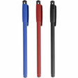 TARGUS Targus Antimicrobial Stylus & Pen (3 Pack) - 3 Pack - Rubber - Black, Red, Blue - AMM0601TBUS