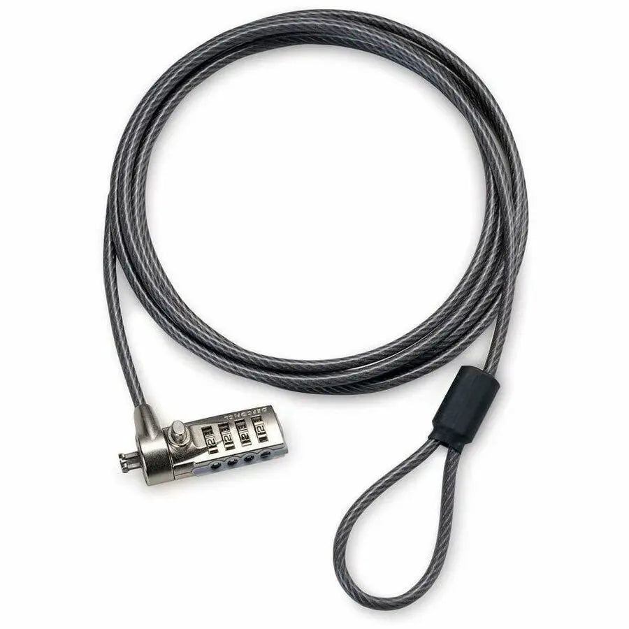 TARGUS Targus DEFCON Combo Lock (CL) - TAA Compliant - Resettable - 4-digit - Black - Galvanized Steel - 6.60 ft - For Notebook - TAA Compliant - PA410U