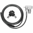 TARGUS Targus DEFCON Ultimate Universal Keyed Cable Lock with Adaptable Lock Head - Silver - Galvanized Steel - 6.50 ft - For Monitor, Notebook, Docking Station - ASP95GL