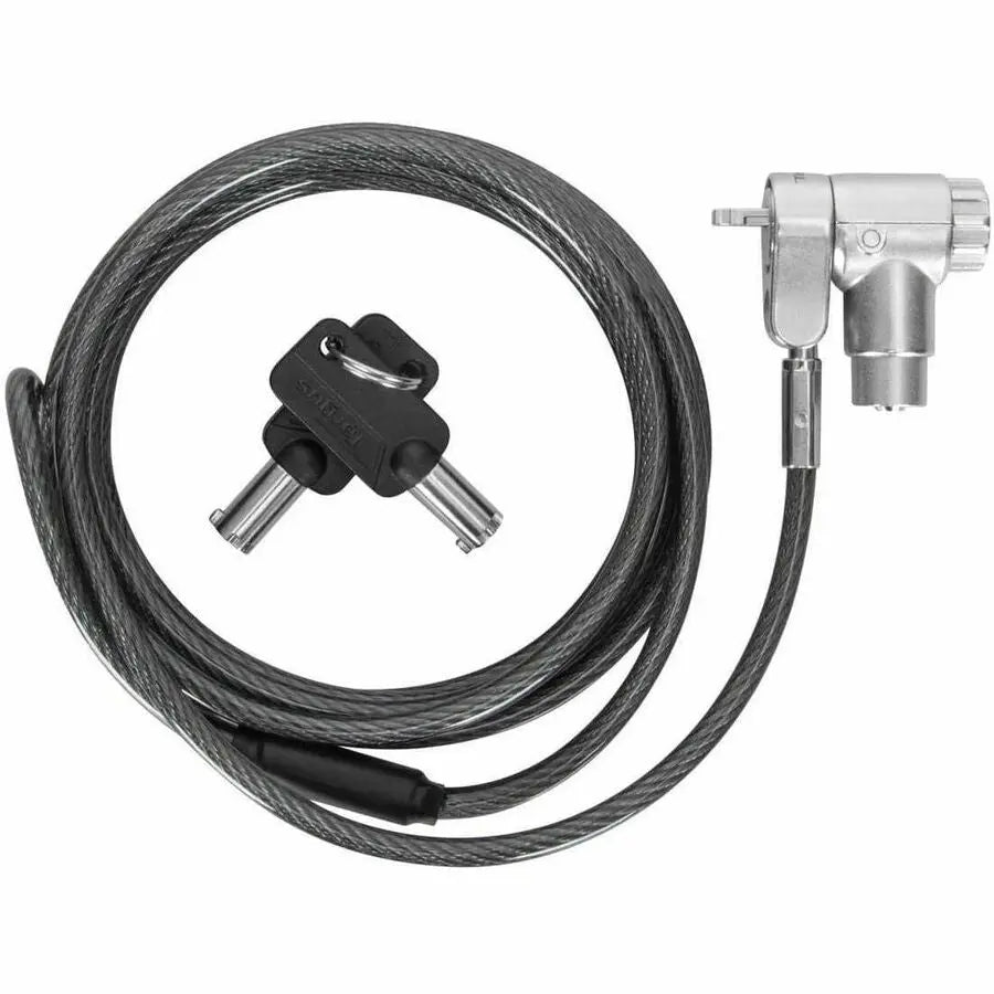 TARGUS Targus DEFCON Ultimate Universal Keyed Cable Lock with Adaptable Lock Head - Silver - Galvanized Steel - 6.50 ft - For Monitor, Notebook, Docking Station - ASP95GL
