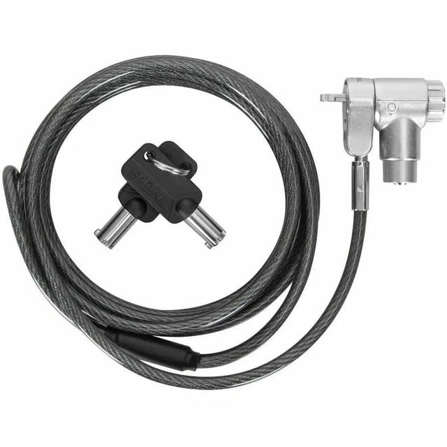 TARGUS Targus DEFCON Ultimate Universal Keyed Cable Lock with Adaptable Lock Head - Silver - Galvanized Steel - 6.50 ft - For Monitor, Notebook, Docking Station - ASP95GL