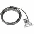 TARGUS Targus DEFCON Ultimate Universal Resettable Combination Cable Lock - Resettable - 4-digit - Silver - Galvanized Steel - 6.50 ft - For Monitor, Notebook, Docking Station, IP Phone - ASP96RGL