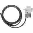 TARGUS Targus DEFCON Ultimate Universal Serialized Combination Lock - Resettable - 4-digit - Silver - Galvanized Steel - 6.50 ft - For Docking Station, Monitor, Notebook