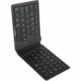 TARGUS Targus Ergonomic Foldable Bluetooth Antimicrobial Keyboard - Wireless Connectivity - Bluetooth/RF - 2.40 GHz - English (US) - QWERTY Layout - iPad, iPhone, Desktop Computer, MAC - PC, Mac - Black - AKF003US