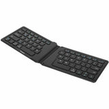 TARGUS Targus Ergonomic Foldable Bluetooth Antimicrobial Keyboard - Wireless Connectivity - Bluetooth/RF - 2.40 GHz - English (US) - QWERTY Layout - iPad, iPhone, Desktop Computer, MAC - PC, Mac - Black - AKF003US