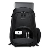 TARGUS TARGUS Groove Laptop Backpack, Fits Devices Up to 15.4", Nylon/PVC, 15 x 7 x 18, Black - CVR600