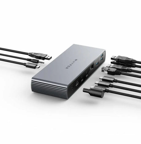 TARGUS Targus HDTB4D-US laptop dock/port replicator Docking Thunderbolt 4 Grey - HDTB4D-US