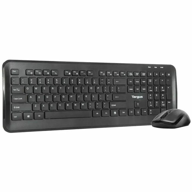 TARGUS Targus KM610 Wireless Keyboard and Mouse Combo (Black) - USB Wireless RF 2.40 GHz Keyboard - Black - USB Wireless RF Mouse - Optical - QWERTY - Black - AA - Compatible with PC, Mac - AKM610BT