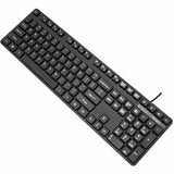 TARGUS Targus USB Wired Keyboard - Cable Connectivity - USB Interface - 104 Key - QWERTY Layout - PC, Mac - Black - AKB30US