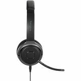 TARGUS Targus Wireless Bluetooth Stereo Headset - Stereo - Mini-phone (3.5mm) - Wired/Wireless - Bluetooth - On-ear - Binaural - Noise Cancelling Microphone - Noise Canceling - Black - AEH104TT