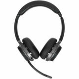 TARGUS Targus Wireless Bluetooth Stereo Headset - Stereo - Mini-phone (3.5mm) - Wired/Wireless - Bluetooth - On-ear - Binaural - Noise Cancelling Microphone - Noise Canceling - Black - AEH104TT