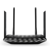 TP-LINK Bridge / Router TP-Link AC1200 wireless router Gigabit Ethernet Dual-band (2.4 GHz / 5 GHz) Black - ARCHER A6