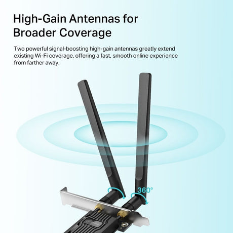 TP-LINK Network Adapter TP-Link AX1800 Wi-Fi 6 Bluetooth 5.2 PCIe Adapter - ARCHER TX20E