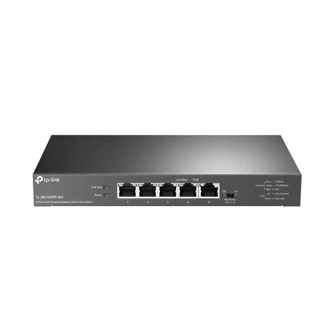 TP-LINK TP-Link 5-Port 2.5G Desktop Switch with 4-Port PoE++ - TL-SG105PP-M2
