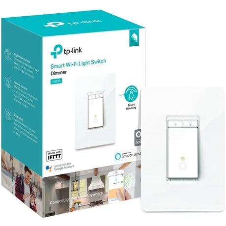 TP-Link Kasa Smart HS220 - Kasa Smart Dimmer Switch - Single Pole, Needs Neutral Wire, 2.4GHz Wi-Fi Light Switch Works with Alexa and Google Home, UL Certified, No Hub Required - HS220 TP-LINK