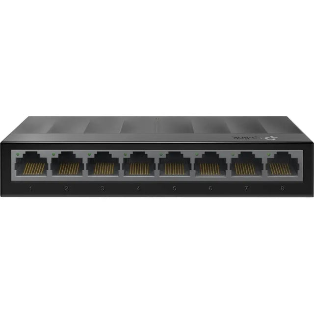 TP-LINK TP-Link LS1008G - Litewave 8 Port Gigabit Ethernet Switch - Desktop Ethernet Splitter - Plastic Case - Unshielded Network Switch - Plug & Play - Fanless Quiet - Unmanaged - LS1008G