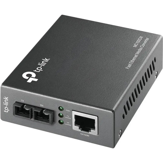 TP-LINK MC100CM - Fast Ethernet SFP to RJ45 Fiber Media Converter - Fiber to Ethernet Converter - 10/100Mbps RJ45 Port to 100Base-FX Multi-Mode Fiber - MC100CM TP-LINK