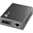 TP-LINK TP-LINK MC200CM - Gigabit SFP to RJ45 Fiber Media Converter - Black - Fiber to Ethernet Converter 10/100/1000Mbps RJ45 Port to 1000Base-SX Multi-Mode Fiber - MC200CM