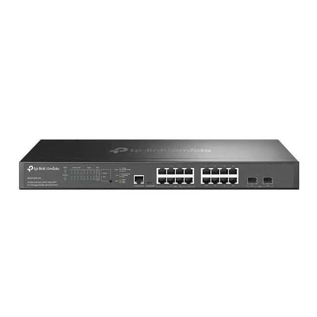 TP-LINK TP-Link Omada 16-Port 2.5G and 2-Port 10GE SFP+ L2+ Managed Switch with 8-Port PoE+ - SG3218XP-M2
