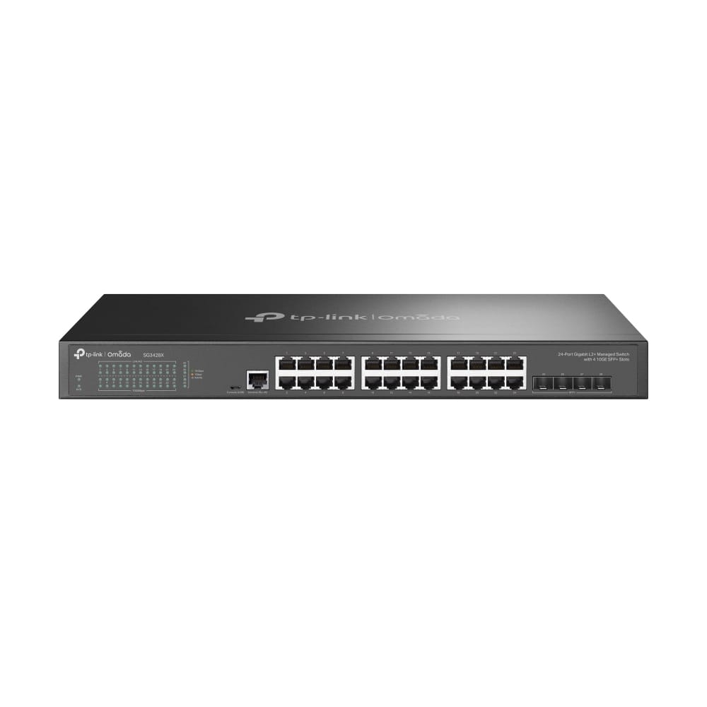 TP-LINK TP-Link Omada 24-Port Gigabit L2+ Managed Switch with 4 10GE SFP+ Slots - SG3428X