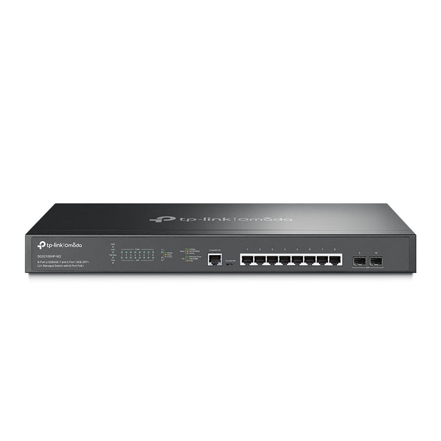 TP-LINK TP-Link Omada 8-Port 2.5GBASE-T and 2-Port 10GE SFP+ L2+ Managed Switch with 8-Port PoE+ - SG3210XHP-M2