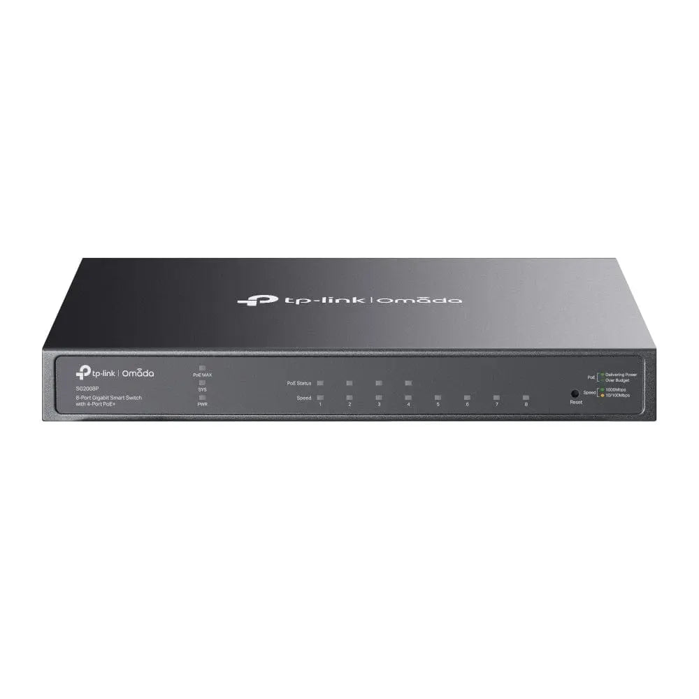 TP-LINK TP-Link Omada 8-Port Gigabit Smart Switch with 4-Port PoE+ - SG2008P