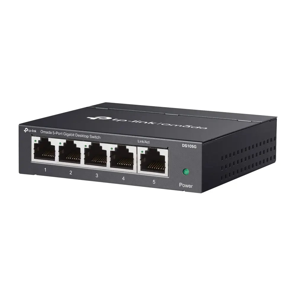 TP-LINK TP-Link Omada DS105G network switch Unmanaged Gigabit Ethernet (10/100/1000) Black - DS105G