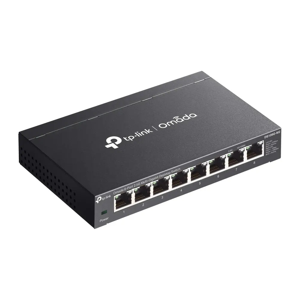 TP-LINK TP-Link Omada DS108G-M2 network switch Unmanaged 2.5G Ethernet (100/1000/2500) Black - DS108G-M2