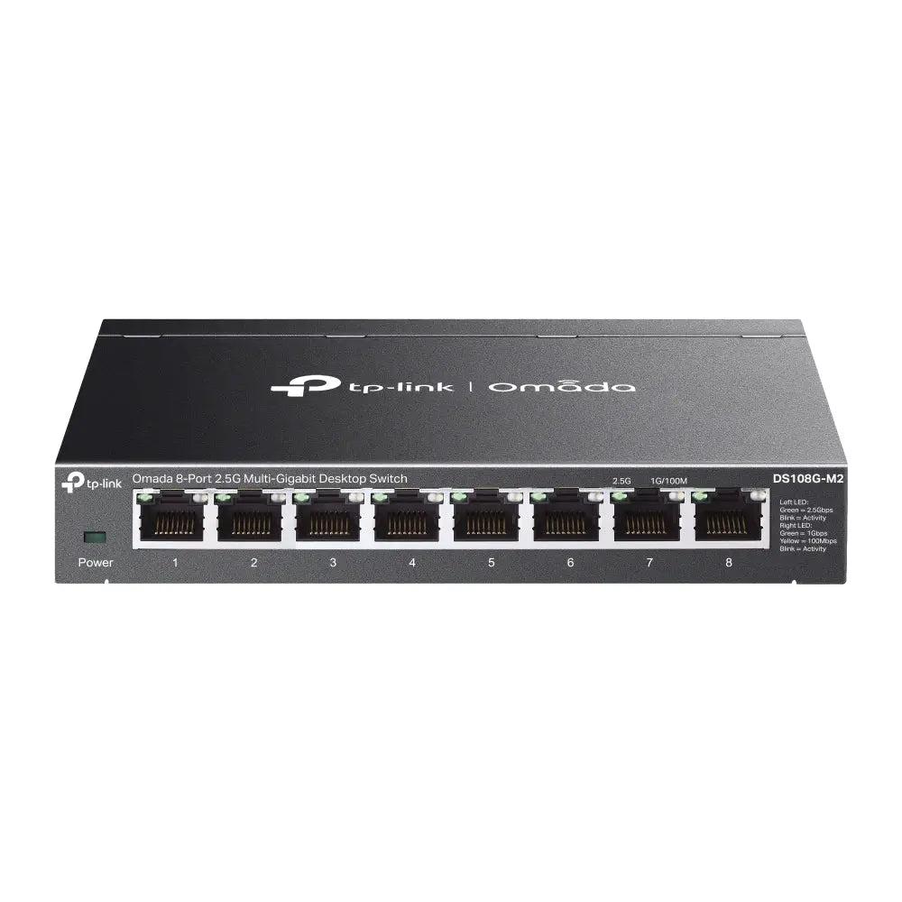 TP-LINK TP-Link Omada DS108G-M2 network switch Unmanaged 2.5G Ethernet (100/1000/2500) Black - DS108G-M2