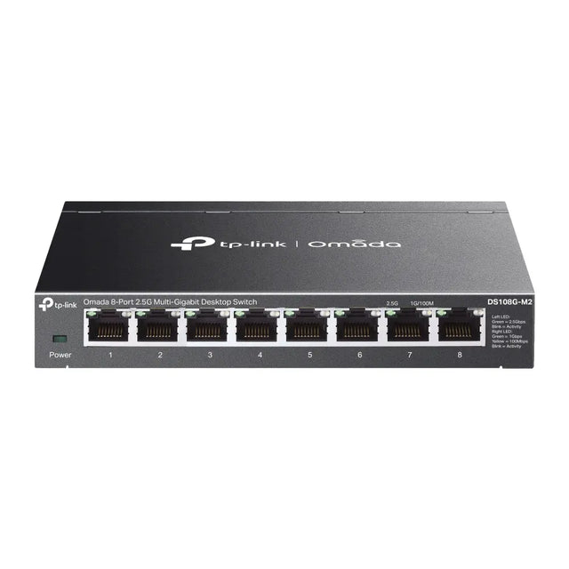 TP-LINK TP-Link Omada DS108G-M2 network switch Unmanaged 2.5G Ethernet (100/1000/2500) Black - DS108G-M2