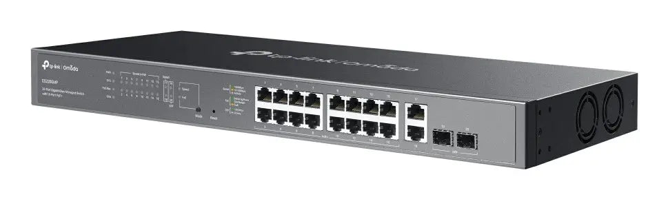 TP-LINK TP-Link Omada ES220GMP network switch Managed L2 Gigabit Ethernet (10/100/1000) Power over Ethernet (PoE) Black - ES220GMP