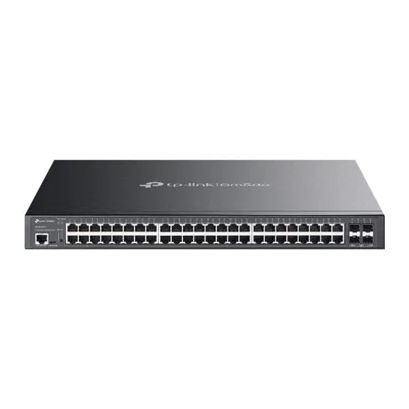 TP-LINK TP-Link Omada SG3452XMPP network switch Managed L2+ Gigabit Ethernet (10/100/1000) Power over Ethernet (PoE) 1U Black - SG3452XMPP