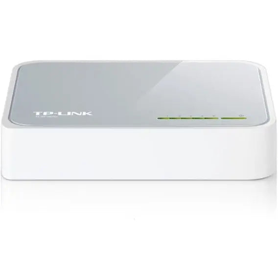 TP-LINK TP-LINK TL-SF1005D - 5-Port 10/100 Mbps Fast Ethernet Switch - Desktop Ethernet Splitter - Ethernet Hub - Plug & Play - Fanless Quiet - Desktop Design - Green Technology - Unmanaged - White - TL-SF1005D