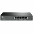 TP-LINK TP-LINK TL-SG1016D 10/100/1000Mbps 16-Port Gigabit 13-inch Rackmountable Switch, 32Gbps Capacity - 16 Ports - 16 x RJ-45 - 10/100/1000Base-T - TL-SG1016D