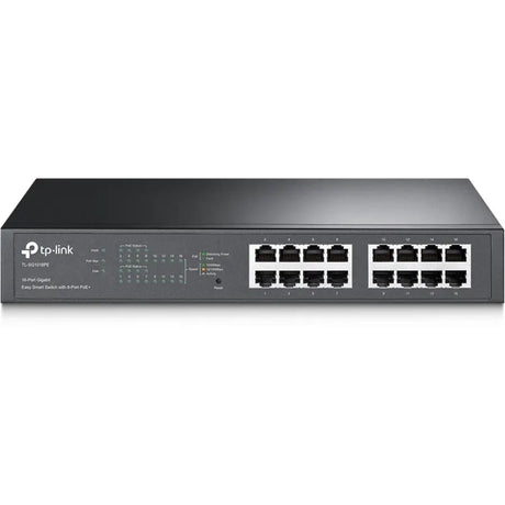 TP-LINK TP-Link TL-SG1016PE - 16-Port Gigabit Easy Smart PoE Switch with 8-Port PoE+ - Limited Lifetime Protection - Easy Smart Managed - 8 PoE+ Ports @150W - Plug & Play - Sturdy Metal w/ Shielded Ports - Qo...  - TL-SG1016PE