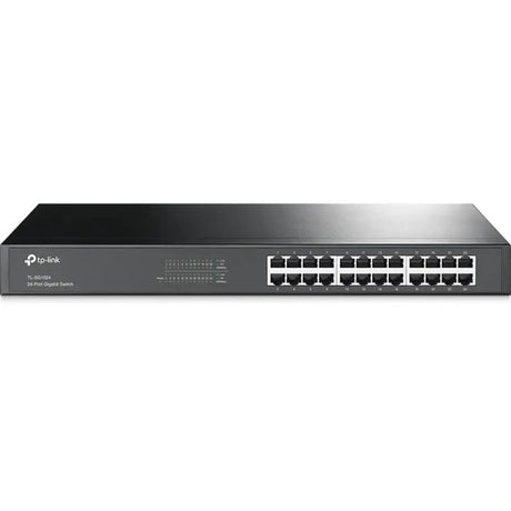 TP-LINK TP-LINK TL-SG1024 - 24-Port Gigabit Ethernet Switch - Limited Lifetime Protection - Plug and Play - Sturdy Metal w/Shielded Ports - Rackmount - Fanless - Unmanaged - TL-SG1024