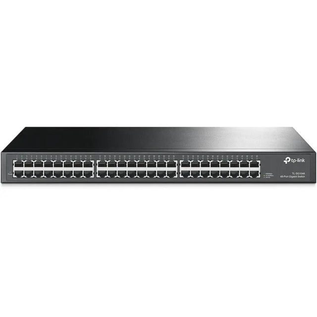 TP-LINK TP-LINK TL-SG1048 - 48-Port Gigabit Ethernet Switch - Limited Lifetime Protection - Plug and Play - Sturdy Metal w/ Shielded Ports - Rackmount - Fanless - Traffic Optimization - Unmanaged - Black - TL-SG1048