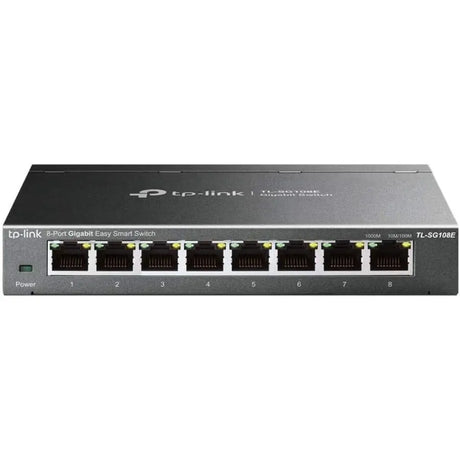 TP-LINK TP-LINK TL-SG108E - 8-Port Gigabit Easy Smart Switch - Limited Lifetime Protection - Plug & Play - Desktop/Wall-Mount - Sturdy Metal w/ Shielded Ports - Support QoS, Vlan, IGMP and LAG - TL-SG108E