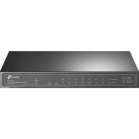 TP-LINK TP-Link TL-SG1210P - 8-Port Gigabit PoE Switch - Limited Lifetime Protection - 8 PoE+ Ports @63W, w/ 1 Uplink Gigabit Port + 1 SFP Slot - Desktop/Wall-Mount - Plug & Play - Traffic Optimization - TL-SG1210P