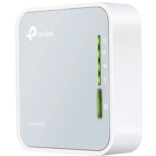 TP-LINK TP-Link TL-WR902AC - AC750 Wireless Portable Nano Travel Router - Dual Band WiFi - Support Multiple Modes - WiFi Router/Hotspot/Bridge/Range Extender/Access Point/Client Modes - 1 USB 2.0 Port - TL-WR902AC