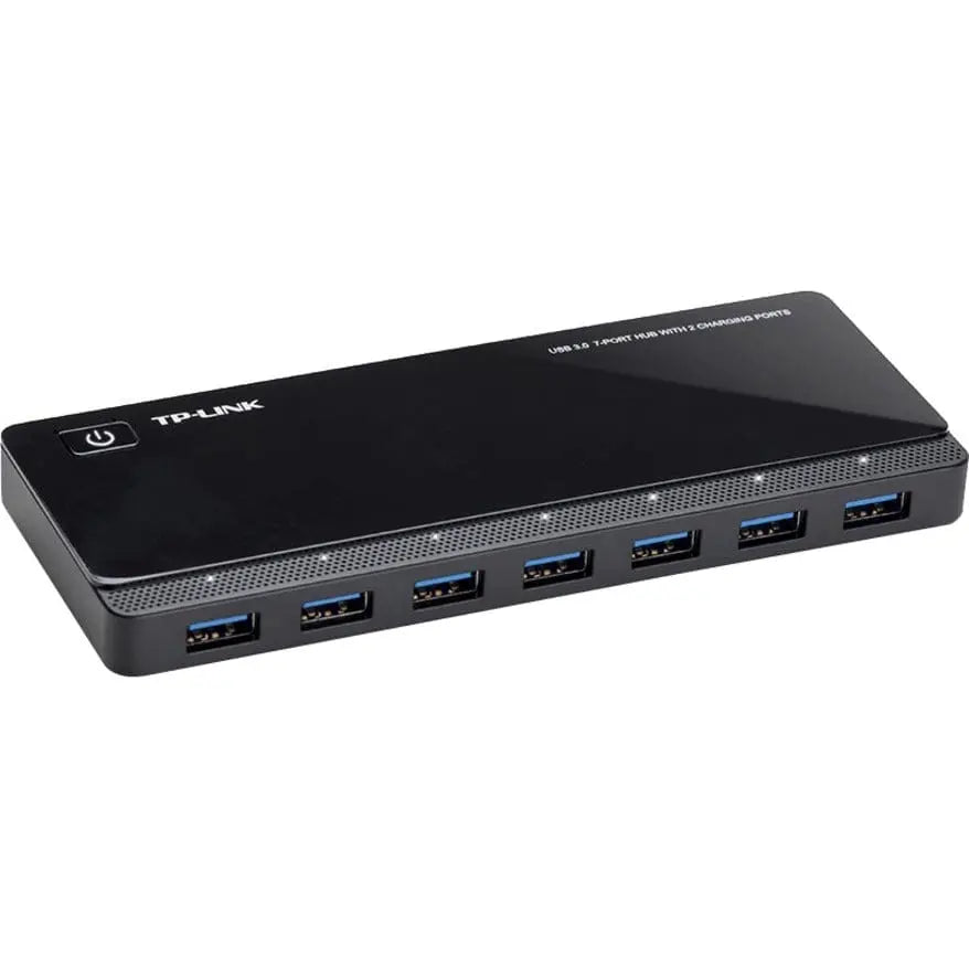 TP-LINK TP-Link UH720 - Powered USB Hub 3.0 with 7 USB 3.0 Data Ports and 2 Smart Charging USB Ports - Compatible with Windows, Mac, Chrome & Linux OS, with Power On/Off Button, 12V/4A Power Adapter - UH720