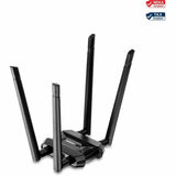 TRENDNET TRENDnet AC1900 High Power Dual Band Wireless USB Adapter, Increase-Extend WiFi Wireless Coverage, Stream 4K HD Video, Windows-Mac OS Compatible, USB 3.0 to USB Type A, Black, TEW-809UB - AC1900 High ...  - TEW-809UB