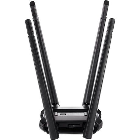 TRENDNET TRENDnet AC1900 High Power Dual Band Wireless USB Adapter, Increase-Extend WiFi Wireless Coverage, Stream 4K HD Video, Windows-Mac OS Compatible, USB 3.0 to USB Type A, Black, TEW-809UB - AC1900 High ...  - TEW-809UB