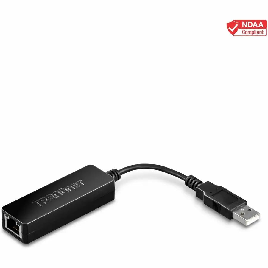 TRENDNET TRENDnet USB 2.0 to Fast Ethernet Adapter, Supports Windows And Mac OS, ASIX AX88772A Chipset, Backwards Compatible With USB 1.0 And 1.0, Full Duplex 200 Mbps Ethernet Speeds, Black, TU2-ET100 - USB 2...  - TU2-ET100