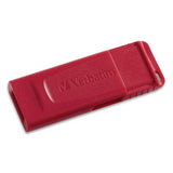 VERBATIM Digital Media Store 'n' Go USB Flash Drive, 128 GB, Red - 98525
