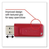 VERBATIM Digital Media Store 'n' Go USB Flash Drive, 128 GB, Red - 98525