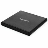 VERBATIM External Slimline CD/DVD Writer - DVD±R/±RW Support/24x CD Rewrite/8x DVD Rewrite - Double-layer Media Supported - USB 2.0 - Slimline - 98938