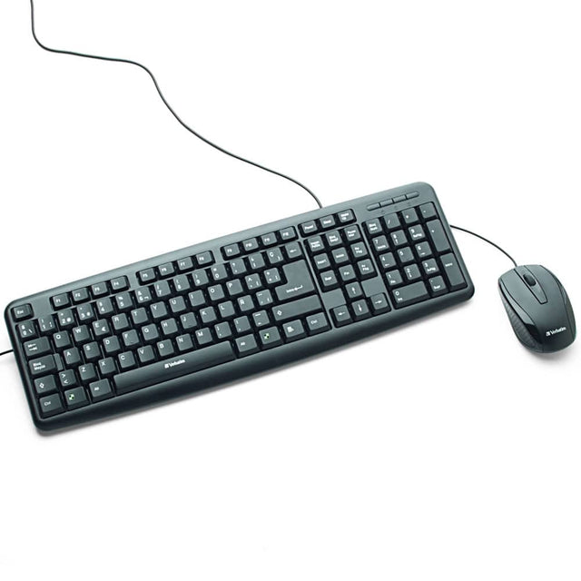 VERBATIM Keyboard & Mice Combo Verbatim 98111 keyboard Mouse included Universal USB Black - 98111