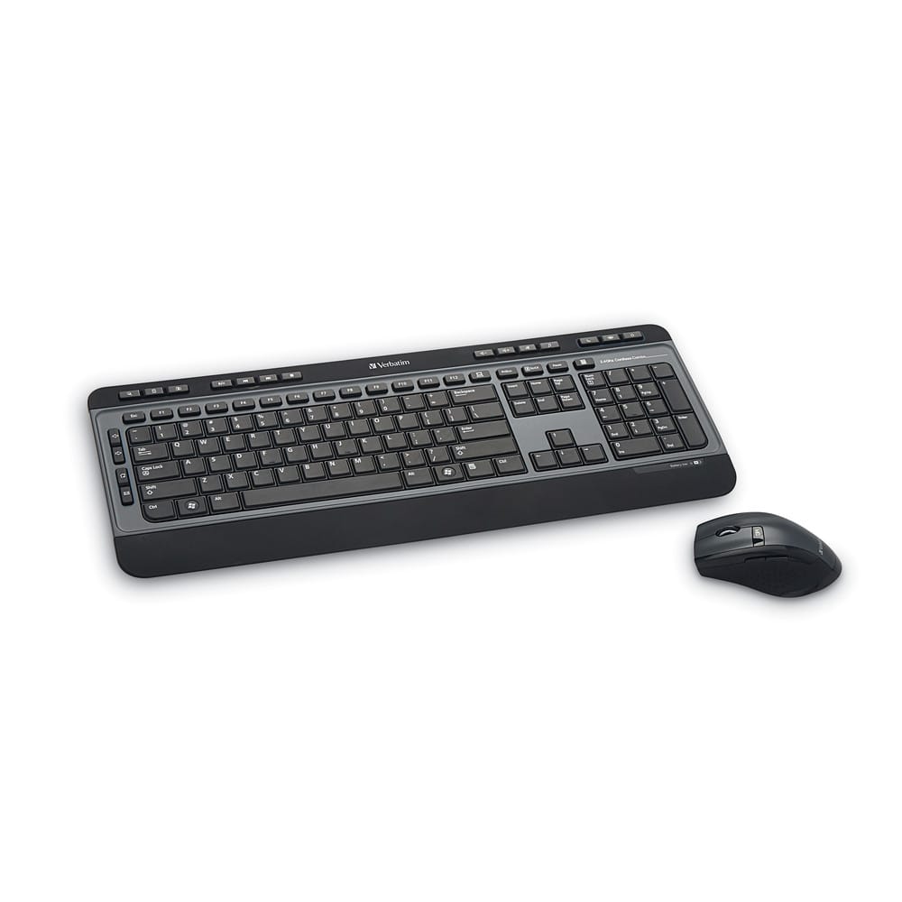 VERBATIM Keyboards Verbatim 99788 keyboard Mouse included Universal RF Wireless Black, Grey - 99788